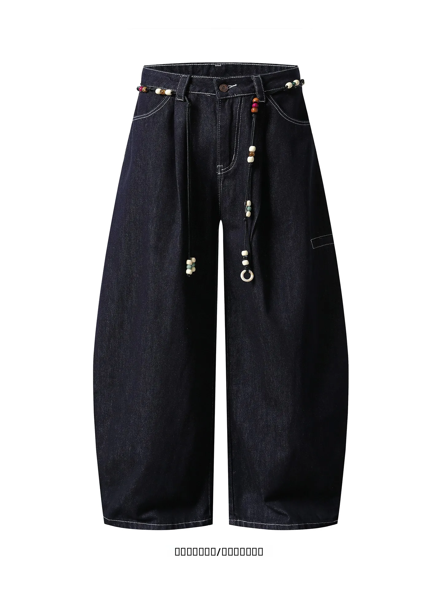 

Loose American Retro Design Knife Jeans Wide Leg Casual Denim Long Pants from Autumn Le Falling Youth Faion