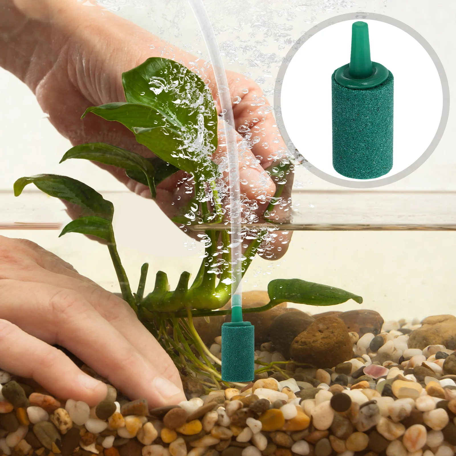 

10Pcs Aquarium Air Stones Long Strip Cylinder Diffuser for Fish Tank Oxygen Aeration Hydroponic Pump Accessories