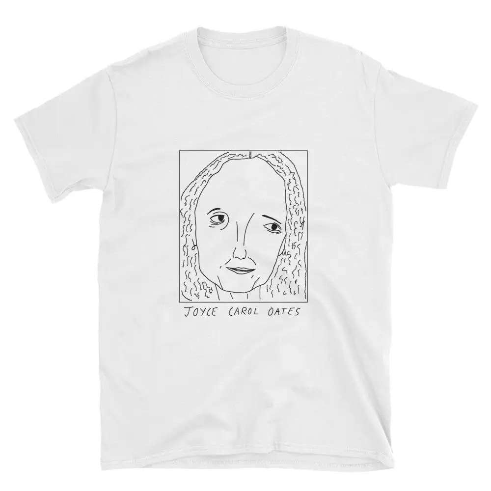 Badly Drawn Authors Joyce Carol Oates T Shirt FREE Worldwide Delivery