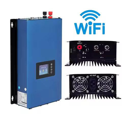 1000W LCD Solar Grid TIE Inverter MPPT Pure Sine Wave with Limiter Function AC110V/ 230V Battery Discharge Power