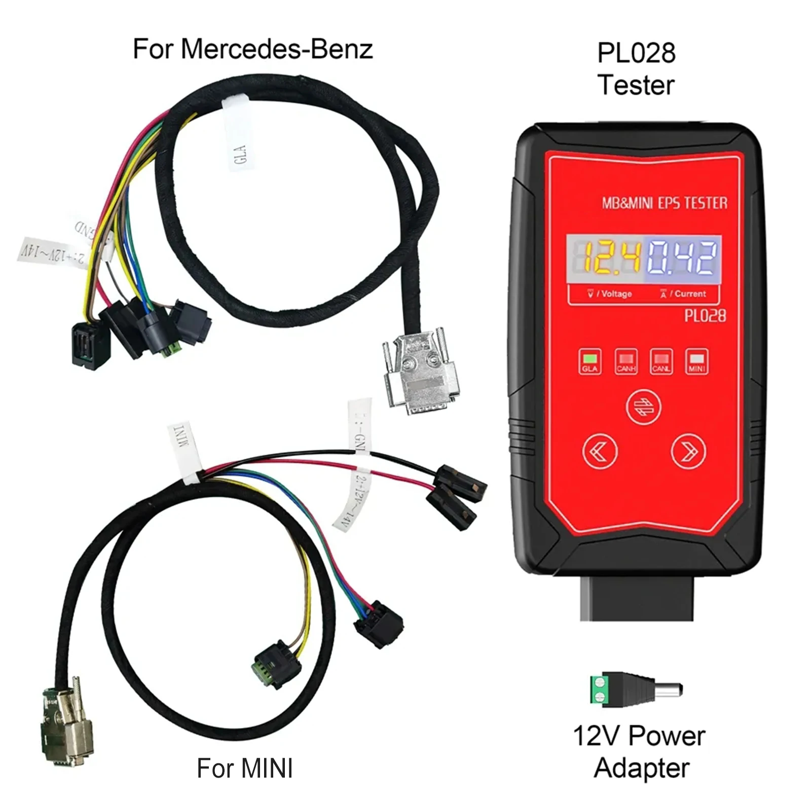 PL028 For Mercedes Benz & BMW MINI Wheel Steering Motor EPS Tester Electric Power Steering Vehicle Diagnostic tool