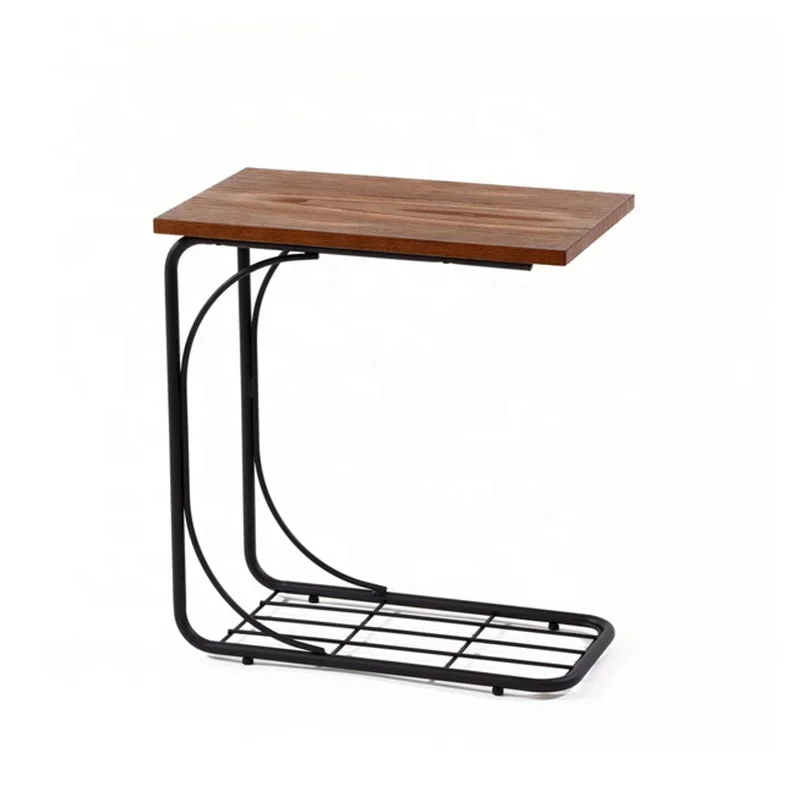 

A Sturdy Small C Table with Scratch-Resistant Wood Surface