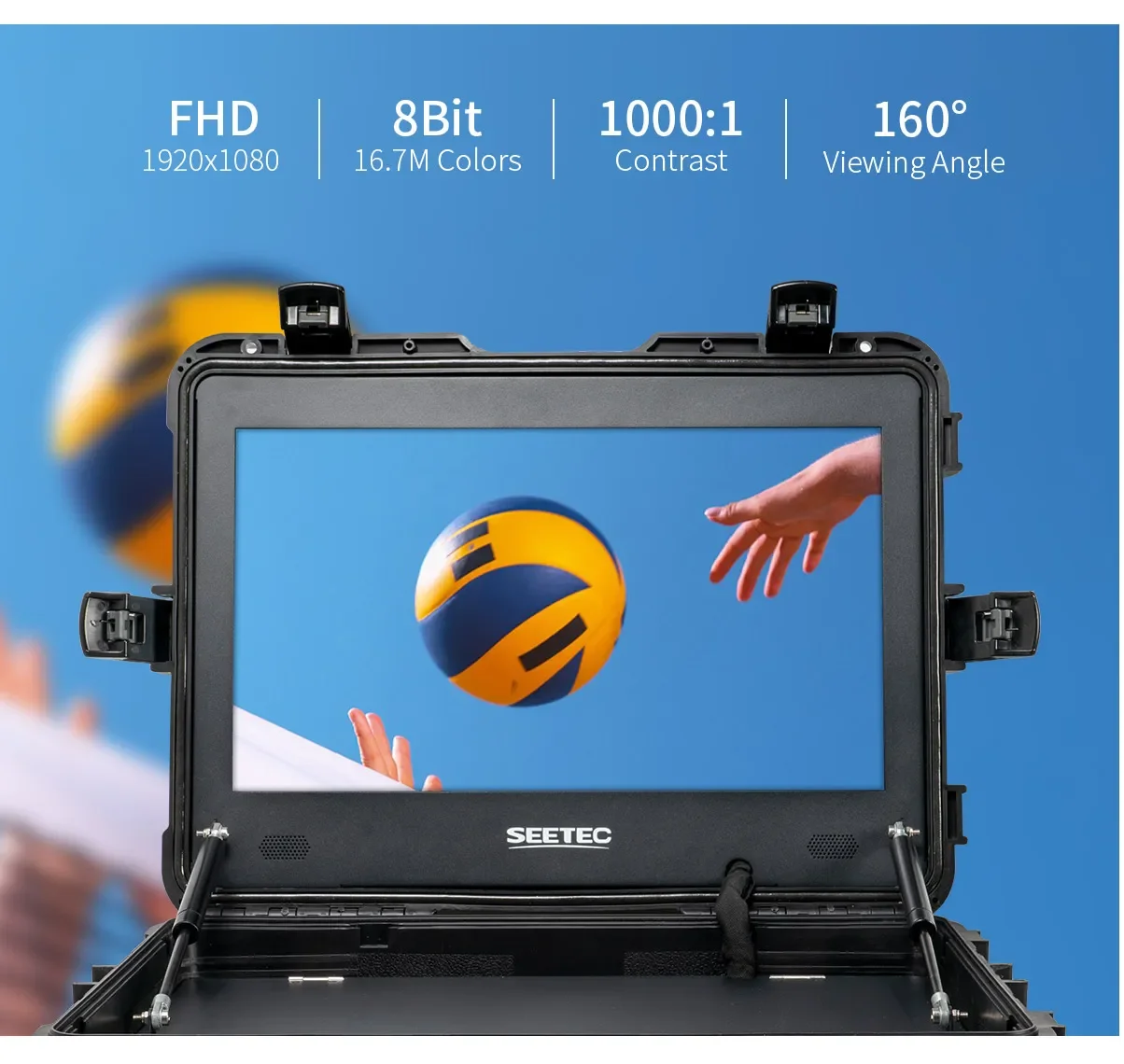 

SEETEC WPC215 21.5 inch 1000nit High Bright Portable Carry-on Director Monitor Full HD 1920x1080 Large Screen