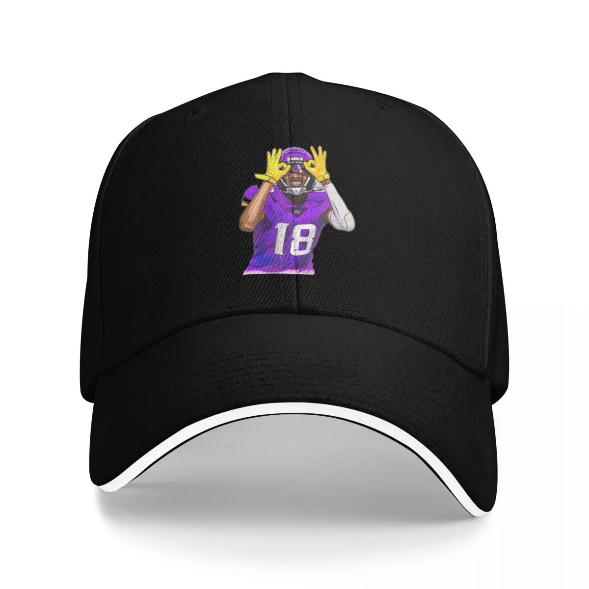 

The Griddy duo (jammer chase and Justin Jefferson Baseball Cap custom Hat Snapback Cap Icon Boy Child Women's