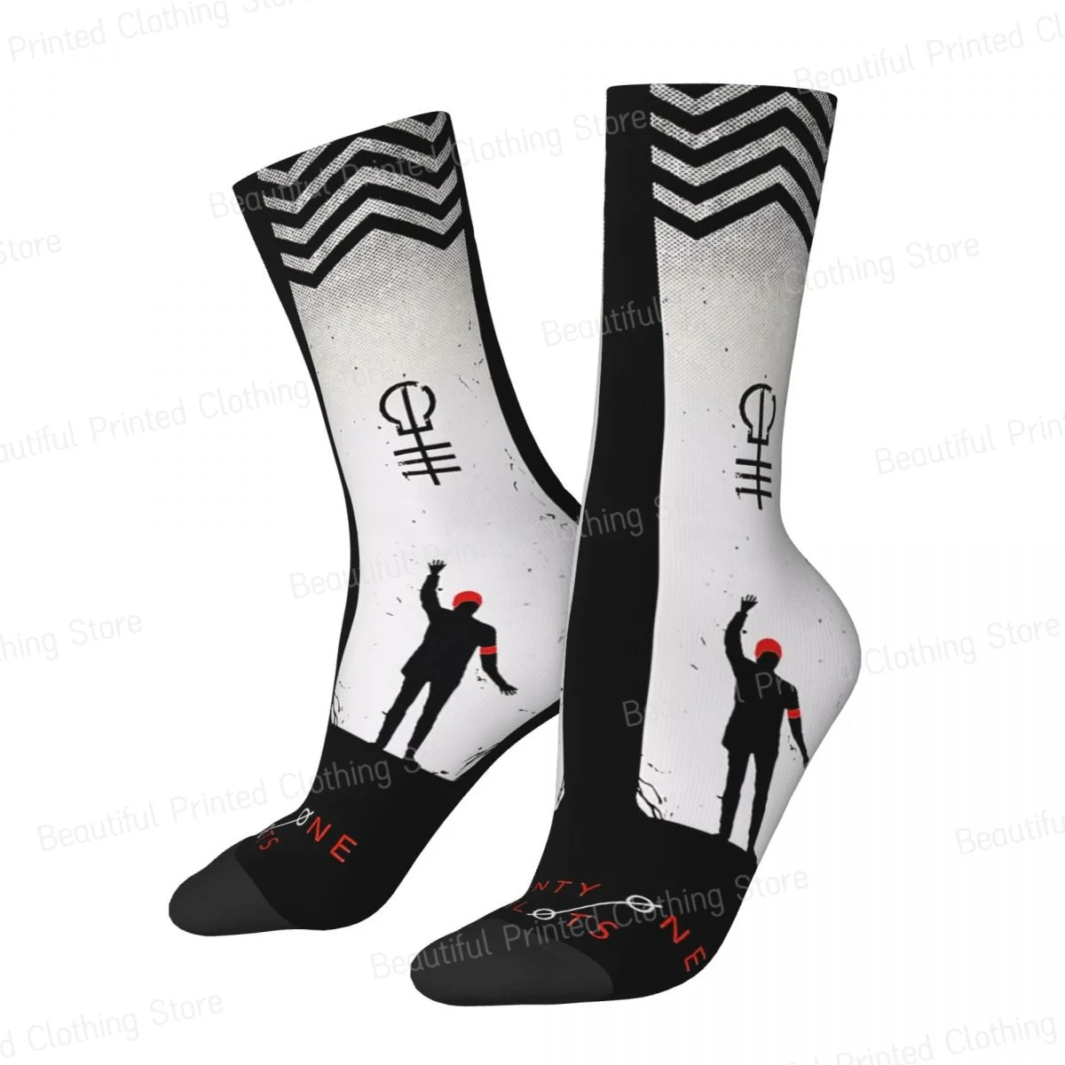 Twenty One Pilots Unisex Four Seasons Socks Hip Hop Happy Crew Socks Street Style Crazy Sock