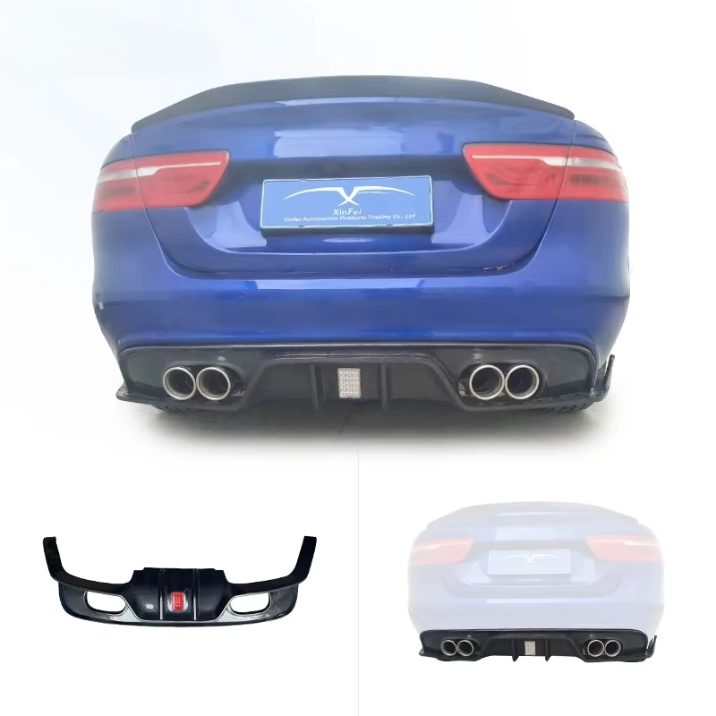 

Bumper Modified Carbon Fiber Rear Diffuser for Jaguar XE 2015-2020 Rear Lip Customizable Body Kit