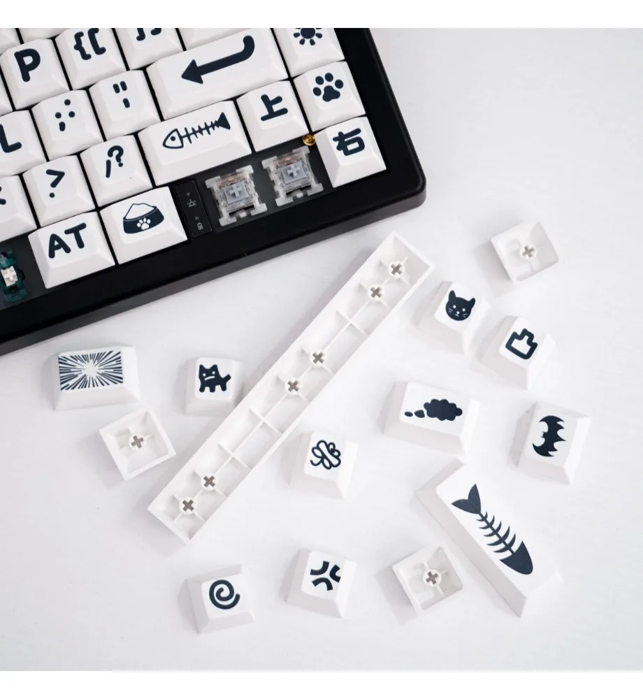 Party Theme Large Type Mechanical Keyboard Keycaps PBT Sublimation Customized Cherry Original Height 65/75