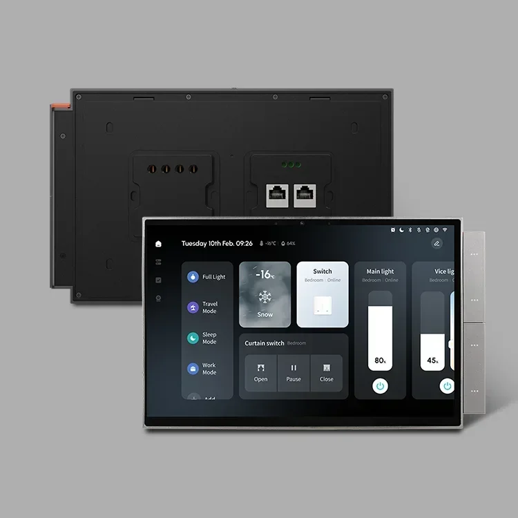 TUYA T2e 10.1 بوصة تعمل باللمس لوحة تحكم ذكية واي فاي كاميرا زيجبي 3-7MP تطبيق الحياة الذكية