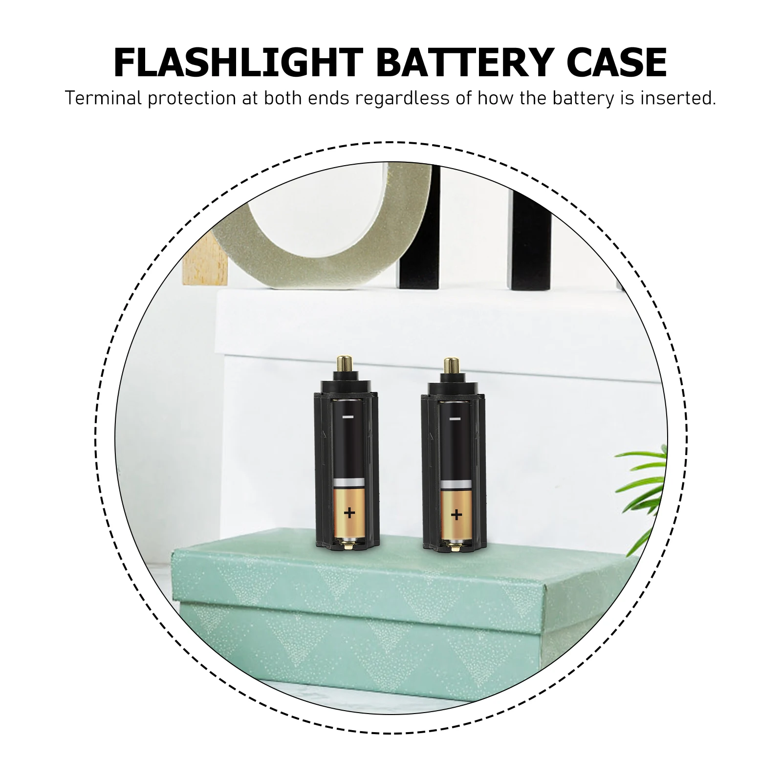 

5Pcs 3 Aaa Organizer Compact Storage Box for Flashlight Easy Access Snap Lock Mechanism Holder