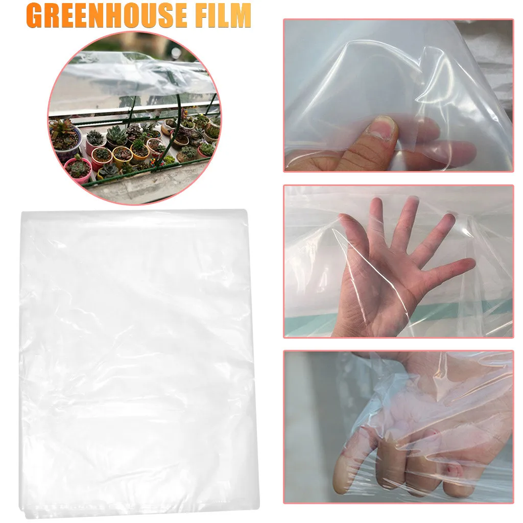 Transparent Hot House Vegetable Greenhouse Agricultural Cultivation Cover Clear Plastic Small Arch Shed Sheeting Dustproof Cloth