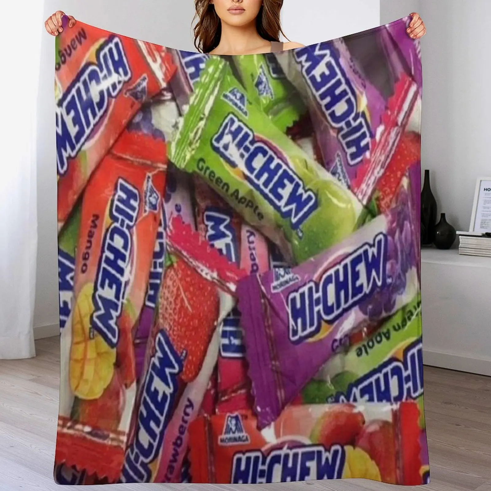 Hi-Chew Candy Throw Blanket decorative Summer Beddings Blankets