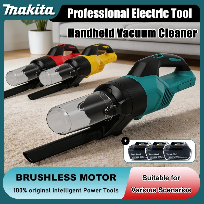 

Makita Cordless Handheld Vacuum Cleaner for Home and Car Ideal for Hardwood and Carpet Floors For Dewalt /Milwaukee Battery