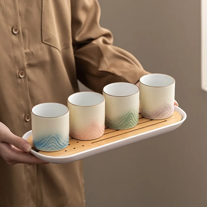 Thousand Miles of Jiangshan Landscape Master Cup Ceramic Chinese Teacup Single Cup Coffee Cup Mug