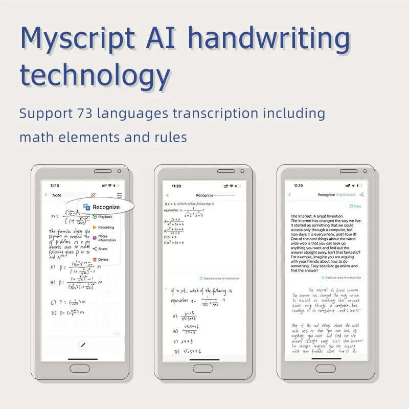 Newyes syncpen4 Juego de Smartpen reutilizable borrable Cuaderno inteligente Sistema de escritura inteligente y preciso Admite almacenamiento sin conexión