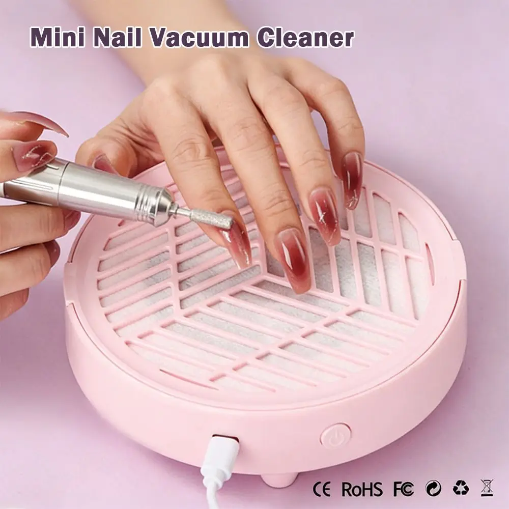 

Low Noise Nail Dust Collector Powerful Suction Mini Nail Vacuum Fan Manicure Tools Nail Collecting Nail Fan Vacuum Cleaner