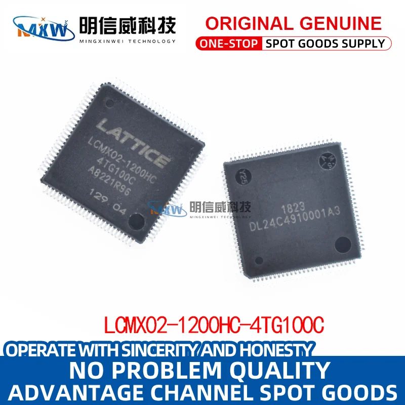 LCMX02-1200HC QFP100, nuevo y original, LCMXO2-1200HC-4TG100C