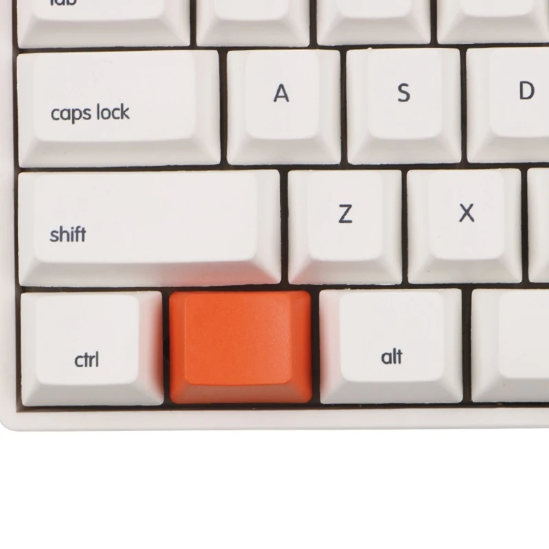 6pcs PBT Not Engraving Keycap OEM Profile R1 1.25U Dyeing Sublimation for Key Caps for Alt Ctrl Win for Key Orange Gray