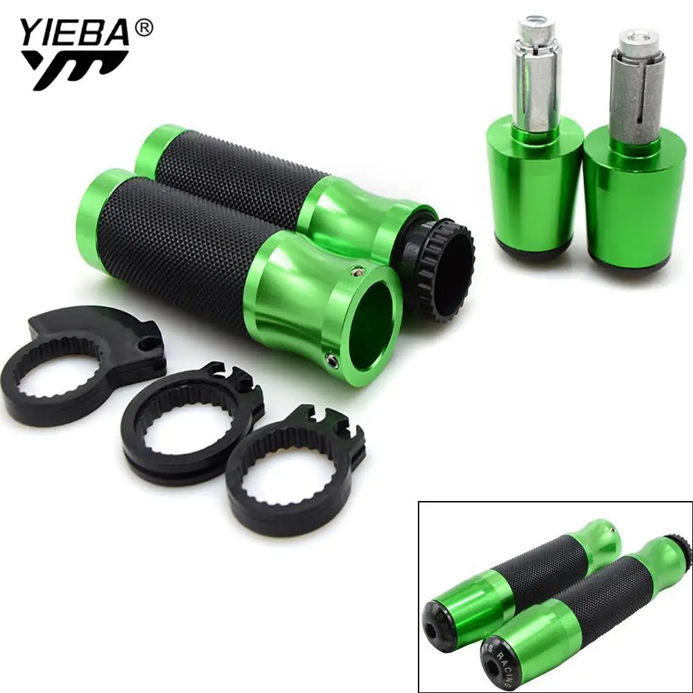 22mm Motorcycle handlebar grips Handle bar ends hand grip For KAWASAKI ZX10R  ZZR/ZX1400 S VeRsion H2/H2R ZX6R/636 ZX10R Z750R