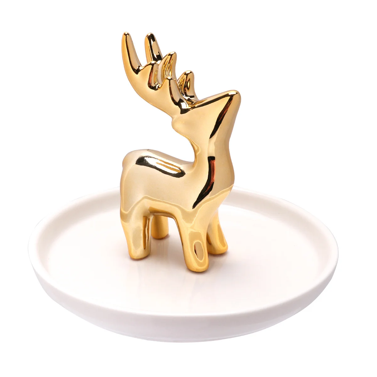 

Ceramic Tray Jewelry Storage Dish Elegant Desktop Decor Organizer for Small Items Ceramic Storage Dish Ring Holder