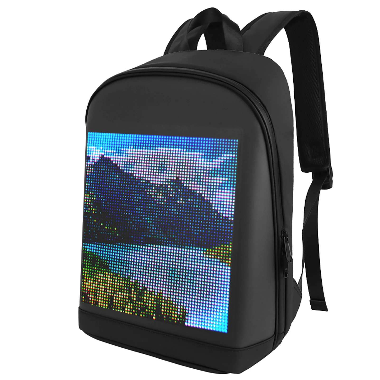 Novel Smart LED Backpack Cool Customizable Laptop Backpack LED Color DIY Screen Customizable Backpack Travel Bag Pack School Bag