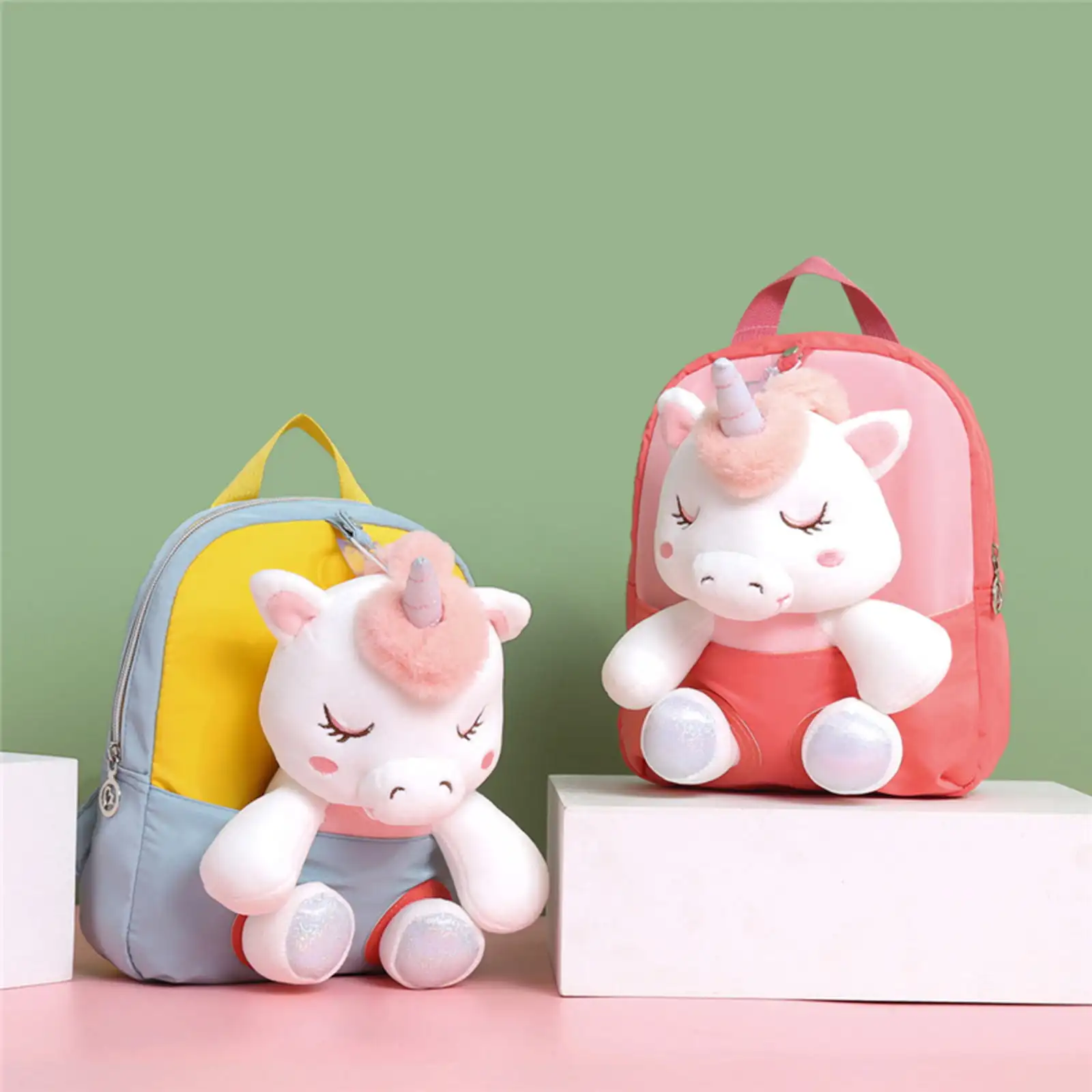 Toddler Backpack Stuffed Unicorn Toys Kids Backpacks for Girls Lightweight Preschool Backpack for Kids Toddlers School Bag