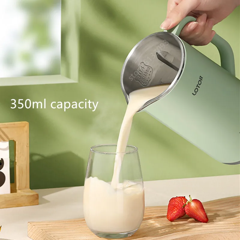 350ML Soy Milk Maker Mini Household Wall Breaking Machine Portable Juicer Blender Automatic No-wash No-filter