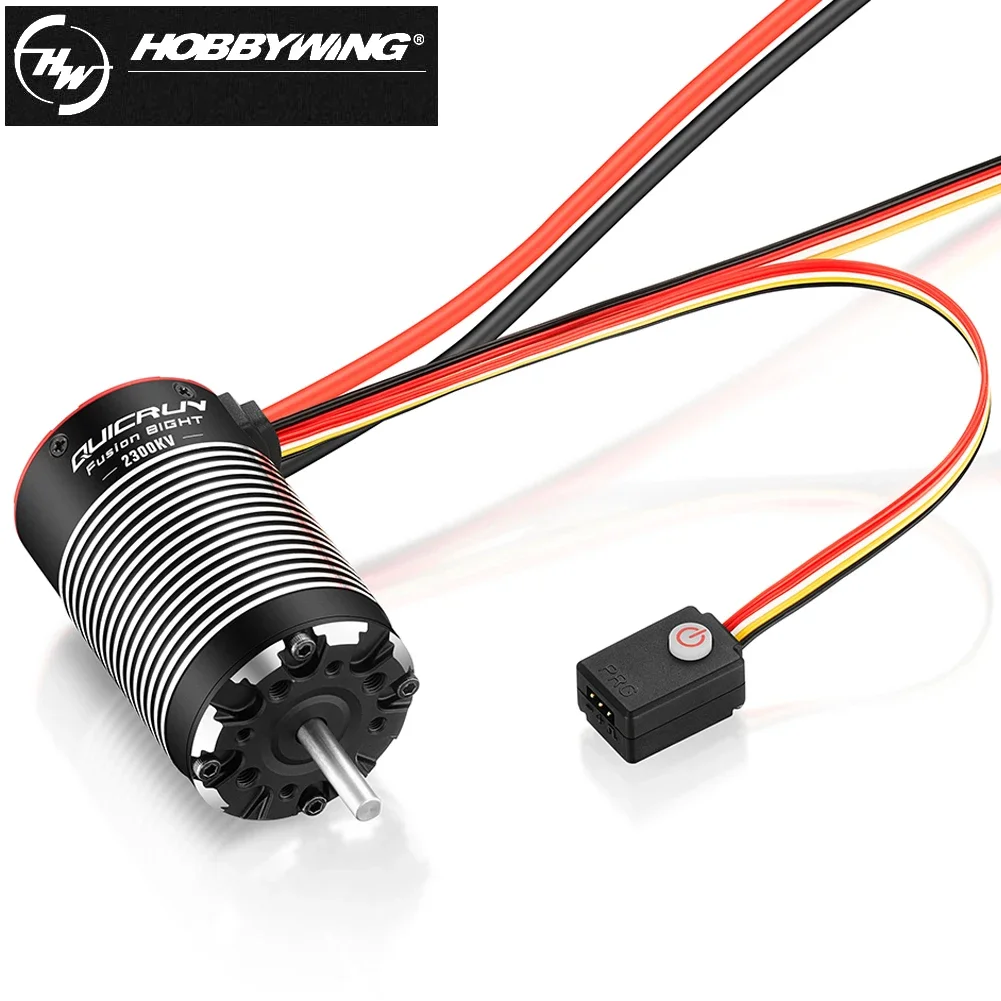 HOBBYWING QUICRUN Fusion 8IGHT 2-IN-1 2300KV Brushless Sensored Motor ESC Integrated Power System for 1/8 RC Car Rock Craw