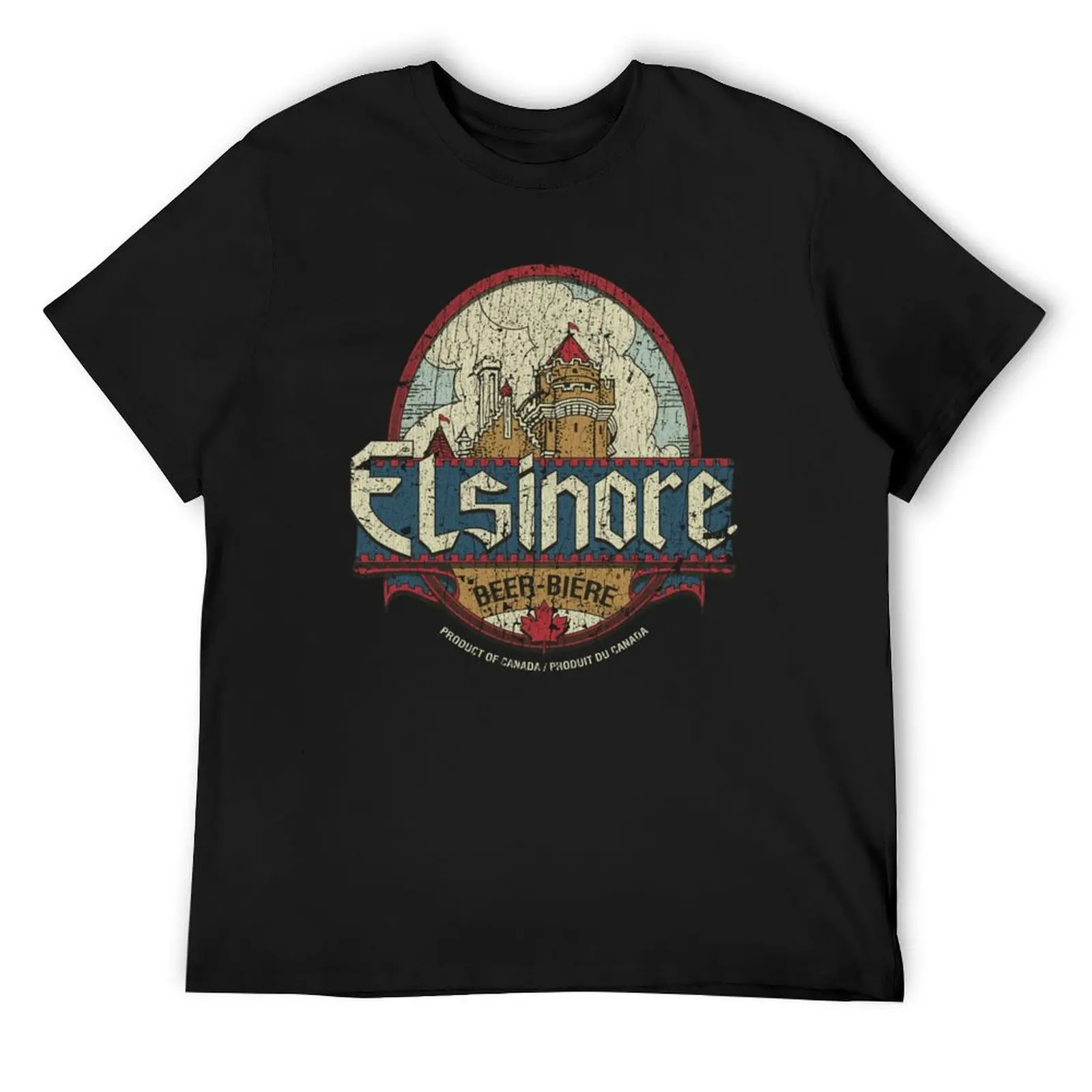 Elsinore Beer 1983 T-Shirt blacks quick drying mens plain t shirts