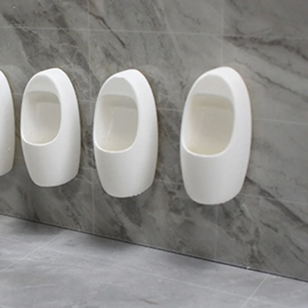 

Toilet Miniature Public House Urinal Bathroom White Plastic Dollhouse Accessories