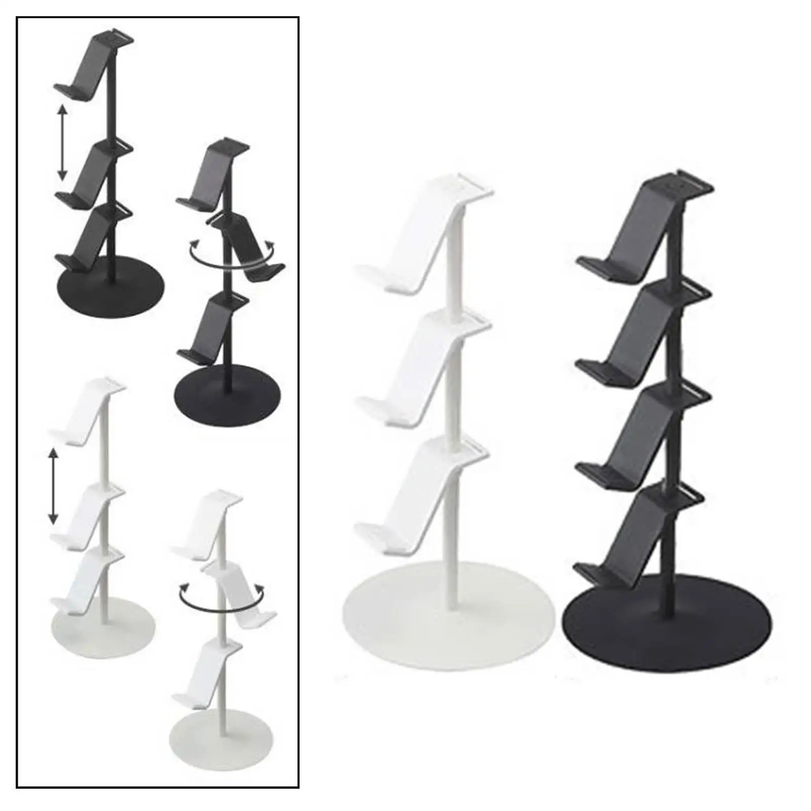 Controlador do jogo titular ajustável anti deslizamento base organizador suporte de silício presentes exibição suporte para ps4 para ps5 fones ouvido gamepad