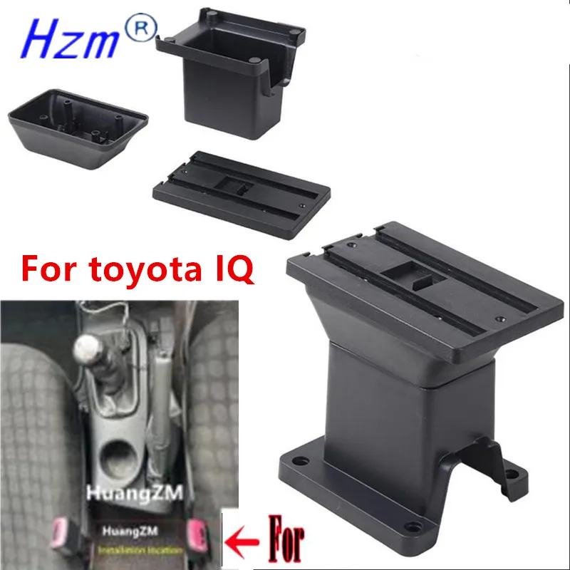 Auto Armsteun Doos Auto Armsteun Interieur Centrale Opbergdoos Auto Accessoires Retrofit Onderdelen Met USB Voor Toyota IQ(C brown 7USB