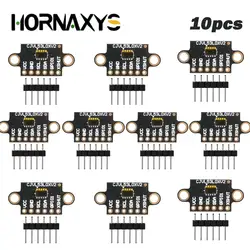 1-10PCS VL53L0X Time-of-Flight (ToF) Laser Ranging Sensor Breakout 940nm GY-VL53L0XV2 Laser Distance Module I2C IIC 25MM*10.7MM