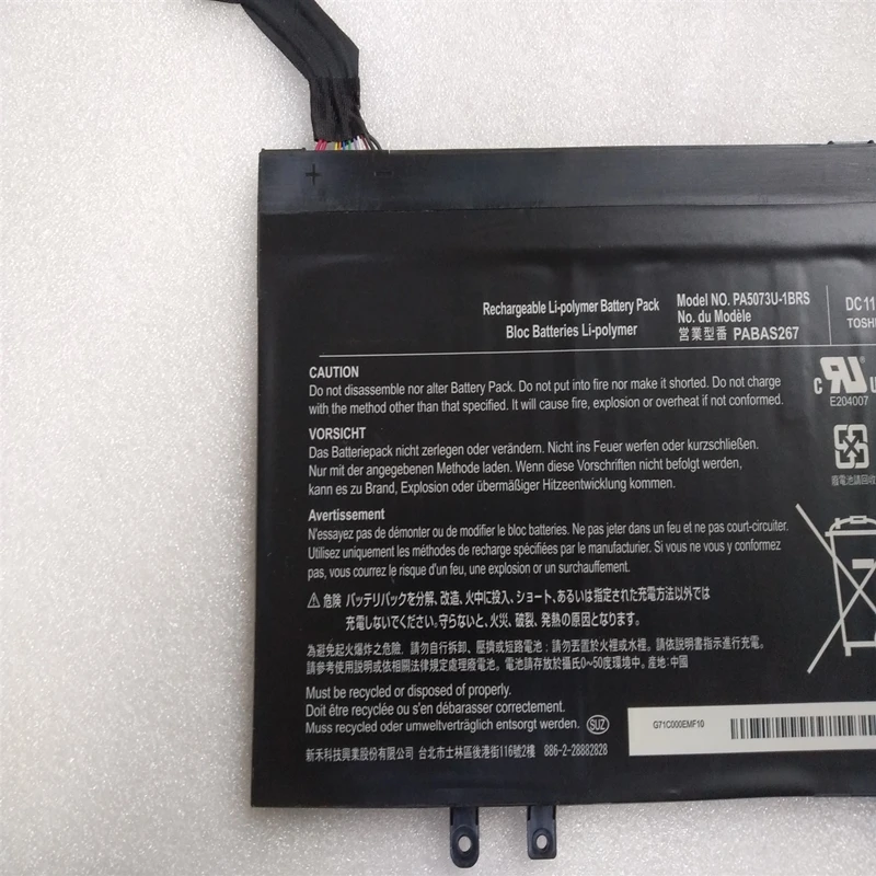 Bateria do portátil para o satélite de Toshiba, PA5073U-1BRS, PABAS267, 11.1V, 38Wh, 3280mAh, U920, U920T, U925T, 028, 00E, 01Y, 01Q, S2301, S2100