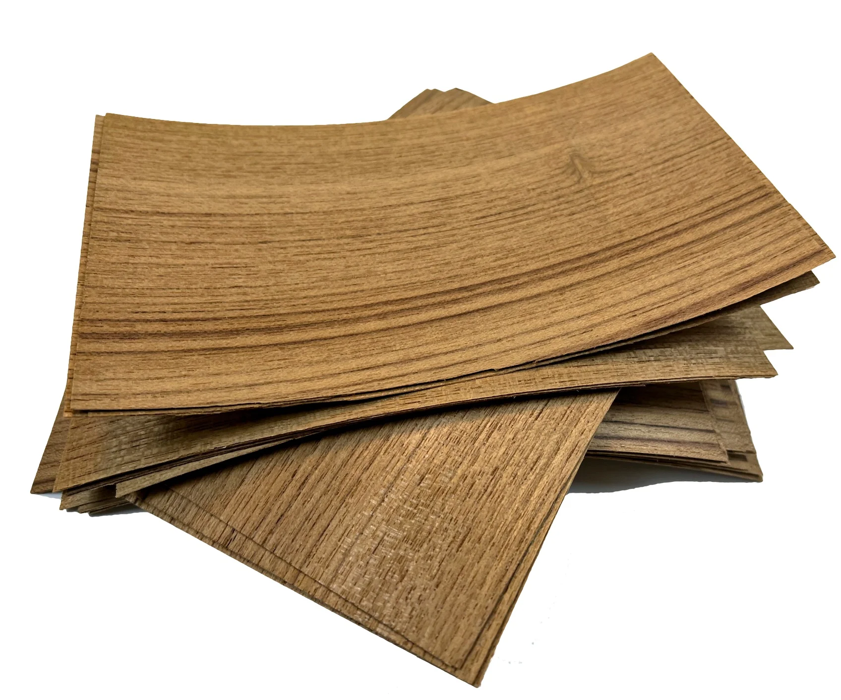 10pcs/lot  Length:200x120mm Thickness:0.3-0.5mm Natural Teak Wood Chips Thin Veneer Sheets Diy Speaker Veneer Peel