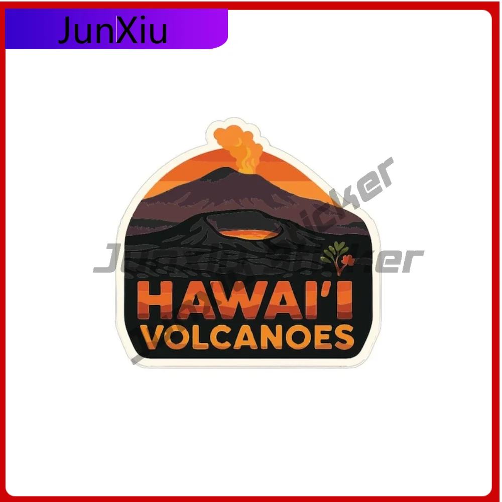 

Hawaii Volcanoes National Park Sunscreen Decal Us National Parks Series Sticker Bumper Suv Window Motorcycle Funny Decoration