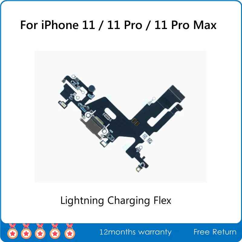 Assembled With Official Flex Lightning Charging Dock Connector For iPhone 11 Pro Max Charger Port Replacement Tested