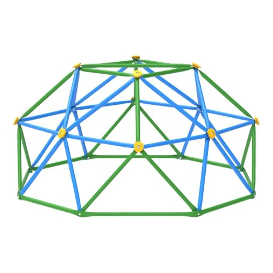 

Indoor/Outdoor Climbing Dome for Ages 3-8, Anti-Rust Metal, Black, Supports 440 Lbs, ASTM Approved Geometric Jungle Gym Play St