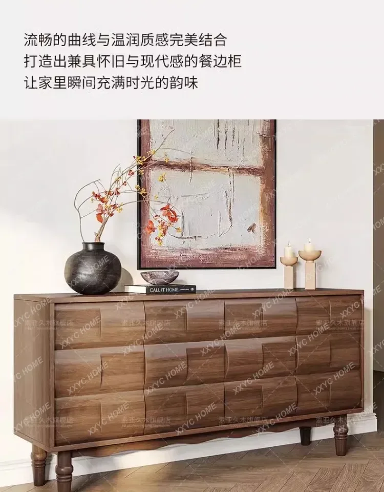 

solid wood dining side cabinet, living room wall locker, household storage cabinet9344