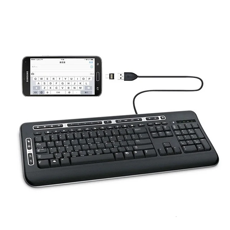 100 حزمة محول Micro USB OTG Micro USB ذكر إلى USB 2.0 أنثى محول موصل صغير الحجم للغاية