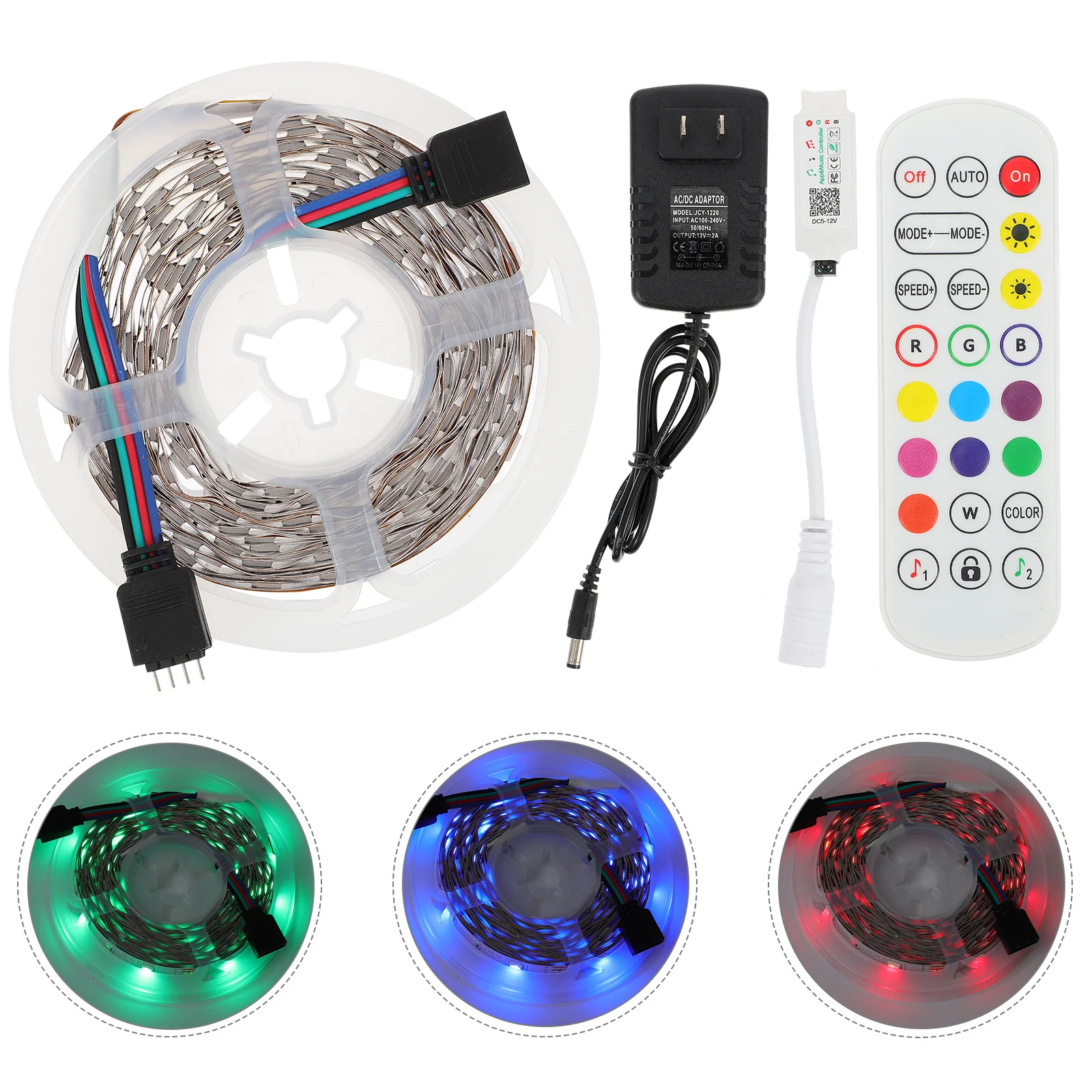 

1Set 5m 12V App Controlled LED Strip Light High Sensitivity Mic Spectrum Colors for Party Decoration LED Strip Light