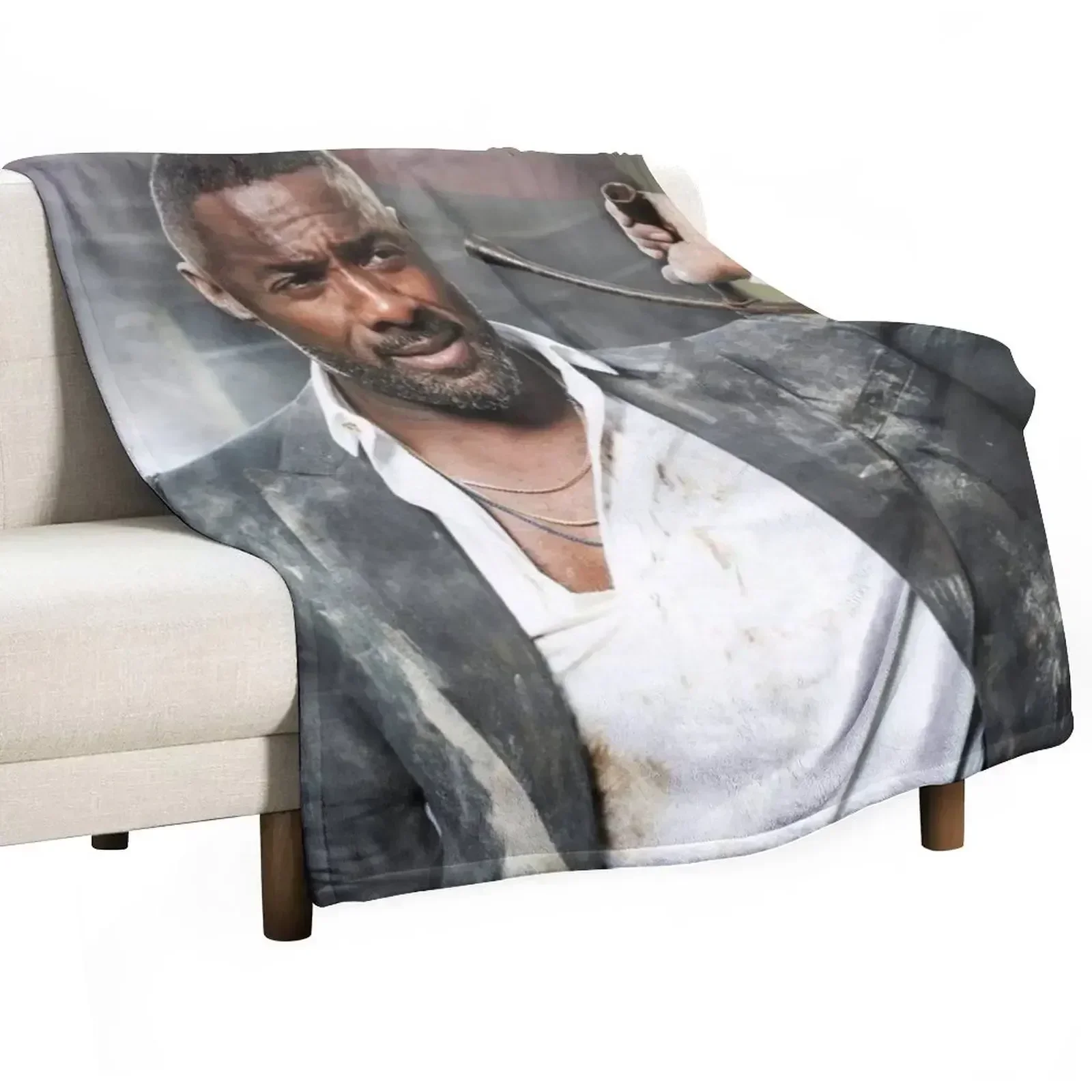 

idris elba Throw Blanket Summer Cool Breathable Blanket for Sleeping