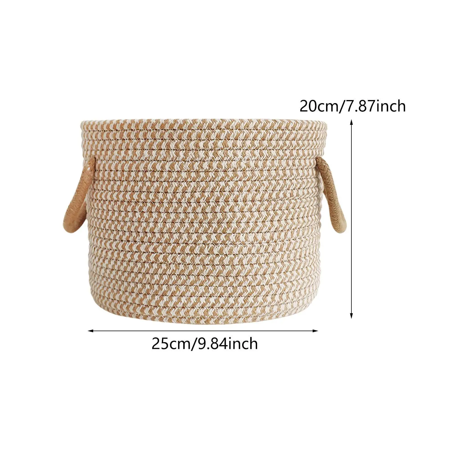 Cotton Rope Basket Toy Basket Picnic Basket Home Decoration Multifunctional