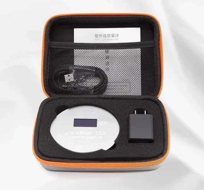 energy meter LED light source 395NM peak 340-420nm LED illuminance meter power energy temperature display