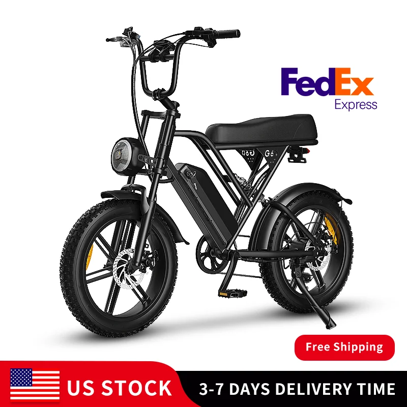 

G60 Adults Electric Bike 1000W Motor Bicycle 48V 15AH 20“ Tire Ebike Electric E Bikes Mountain Moped Ebikes For Men