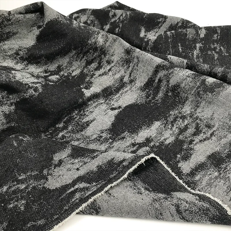 

Окрашенная в галстук джинсовая моющаяся ткань, толстая черная, серая сумка «сделай сам», шляпа, пальто, брюки, платье, дизайнерская швейная ткань, модный оптовый материал