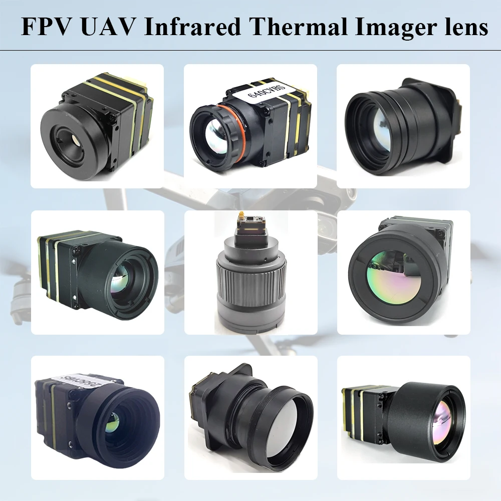 FPV UAV Infrared Thermal Imager Lens HD High Resolution 50FPS Frame 384/640 CVBS Interface for FPV Racing Drone