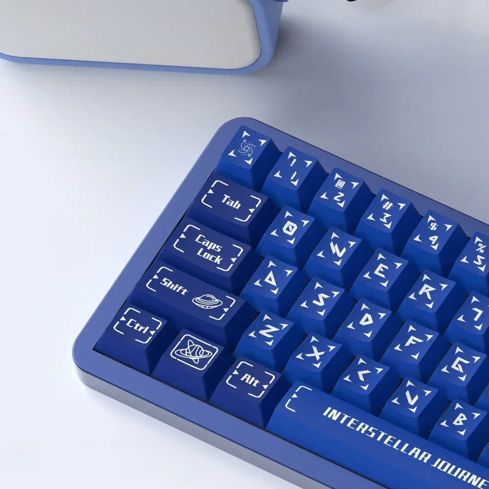 

Klein Classic Blue Keycaps, Original Height PBT Five-Sided Sublimation Big Full Set Boxed