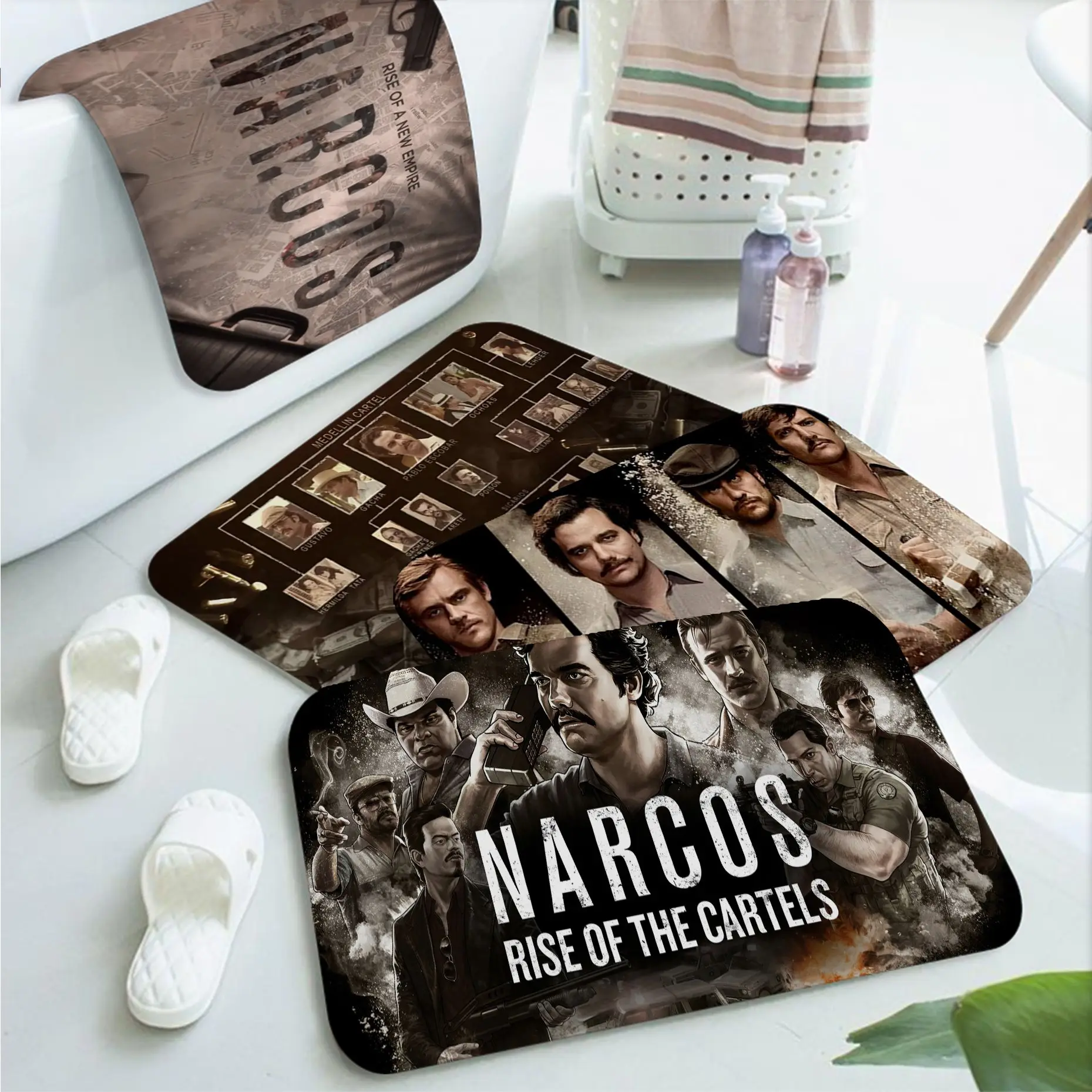 Narcos TV Pablo Escobar Hallway Carpet Rectangle Anti-slip Home Soft Badmat Front Door Indoor Outdoor Mat Modern Home Decor