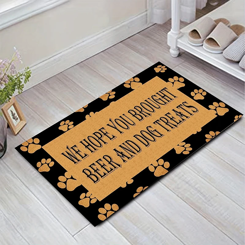 Leaf Printed Non-slip Super Absorbent Door Mat Diatom Mud Bath Kitchen Carpet Waterproof Entrance Rug for Home Living Room Decor