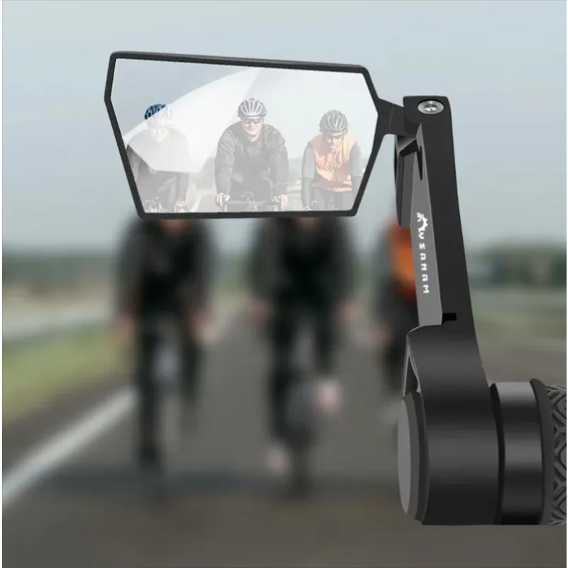 Bike Mirror Bike Handlebar Rearview Mirror 360 Degree Rotates Anti Glare Wide Angle Field of View Cycling Bicycle Accessories